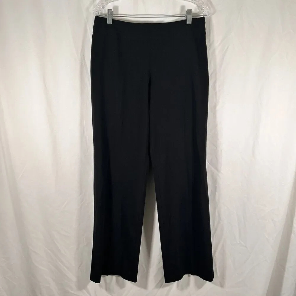 White House Black Market Dress Pants Women's 8R Black Side Zip Legacy Mid Rise
